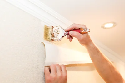 Pose de papier peint à Vue — revêtements muraux et toiles de verre